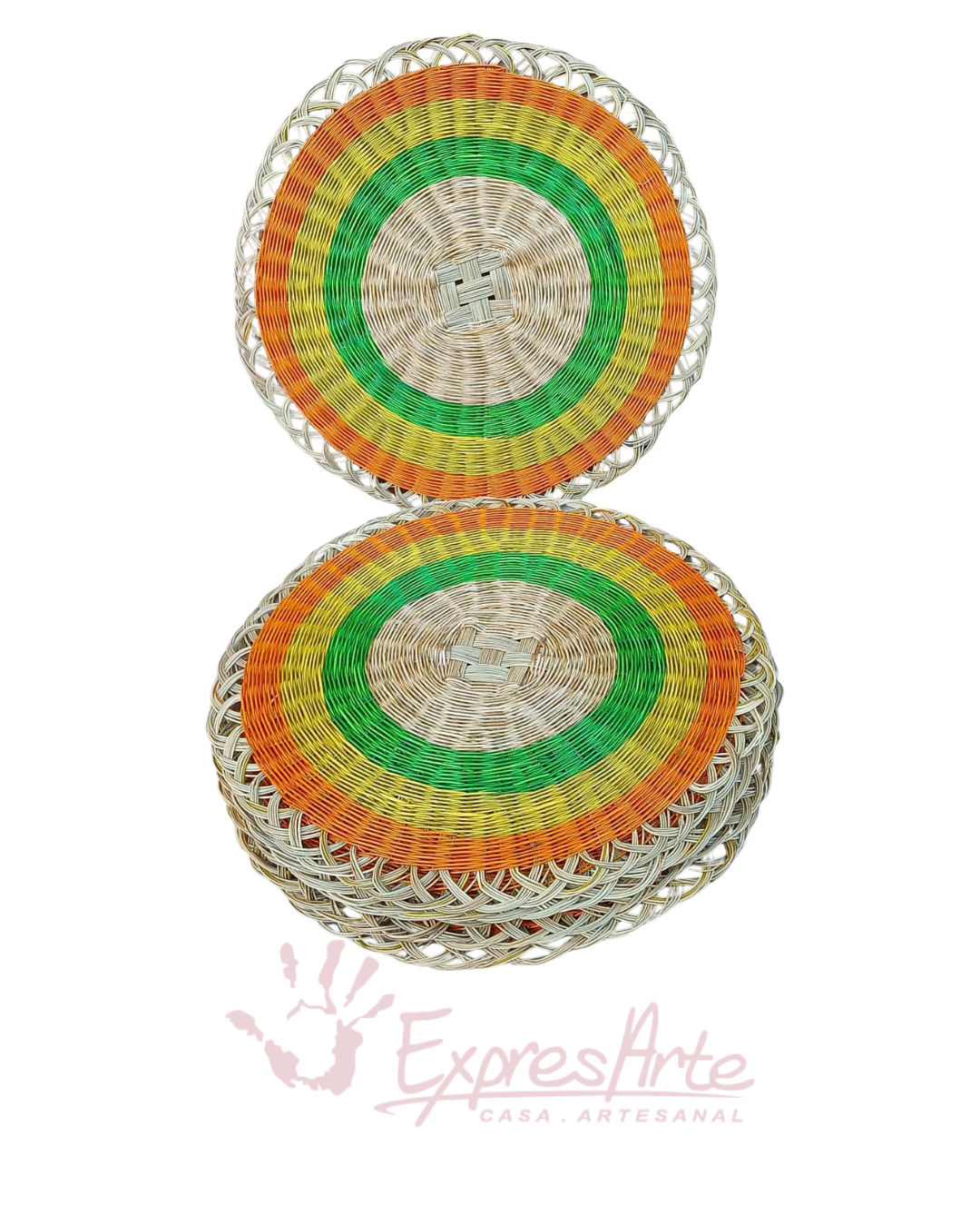 JUEGO DE 6 INDIVIDUALES REDONDOS EN ESPARTO