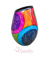 JARRON DECORADO CORTADO