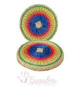 JUEGO DE 6 INDIVIDUALES REDONDOS EN ESPARTO