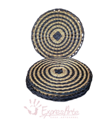 JUEGO DE 6 INDIVIDUALES REDONDOS EN ESPARTO