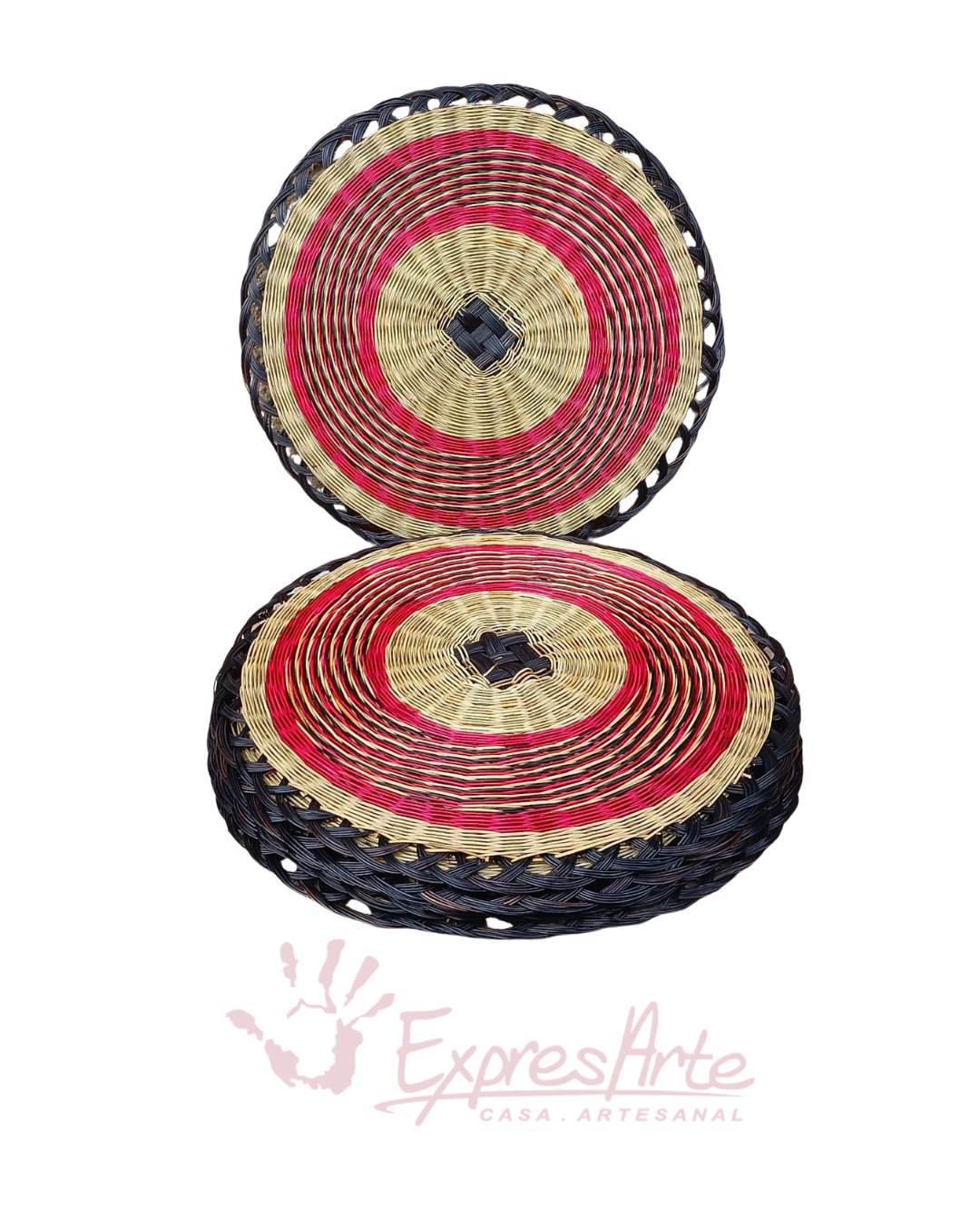 JUEGO DE 6 INDIVIDUALES REDONDOS EN ESPARTO