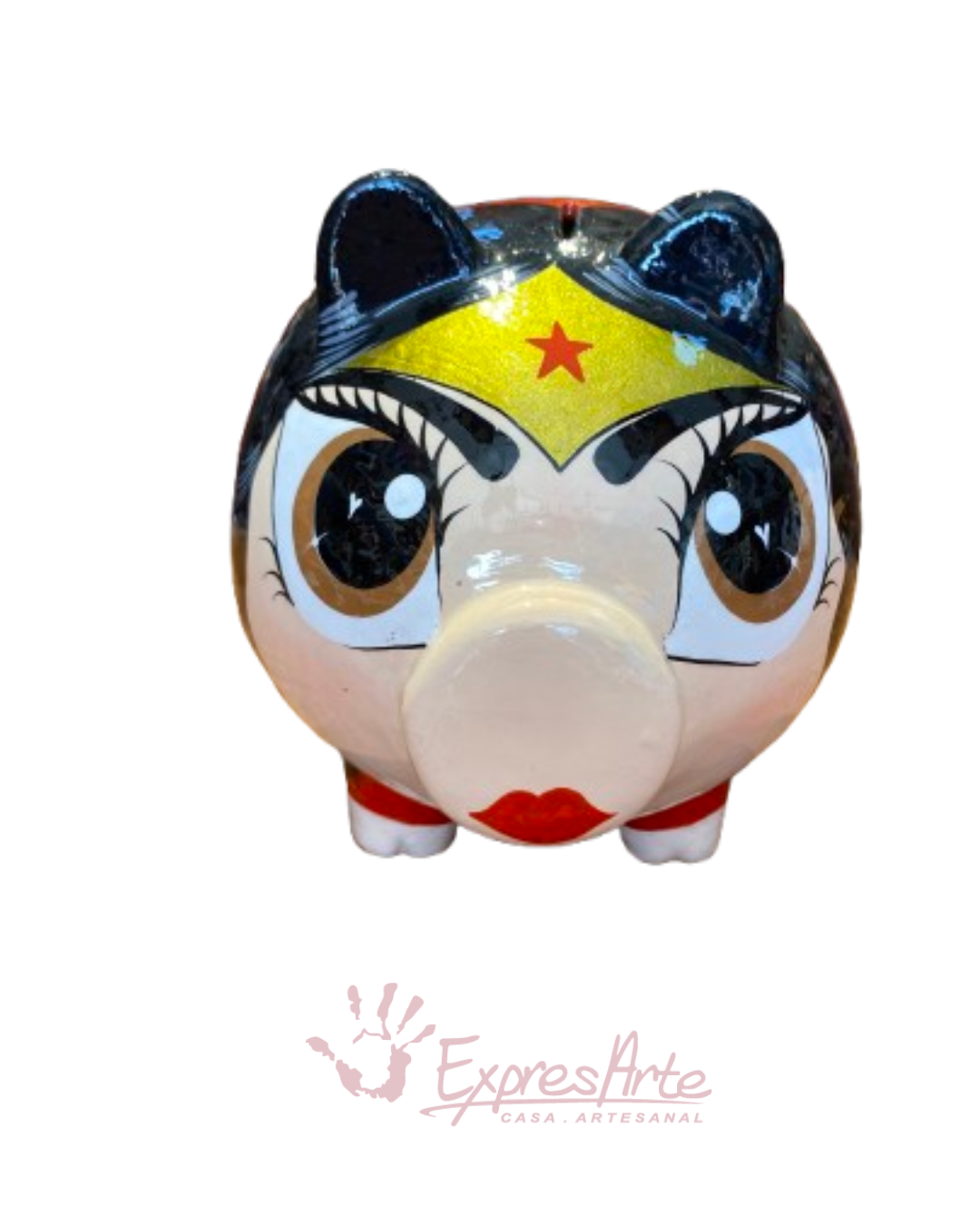 ALCANCIA DECORADA MUJER MARAVILLA 25 cm.