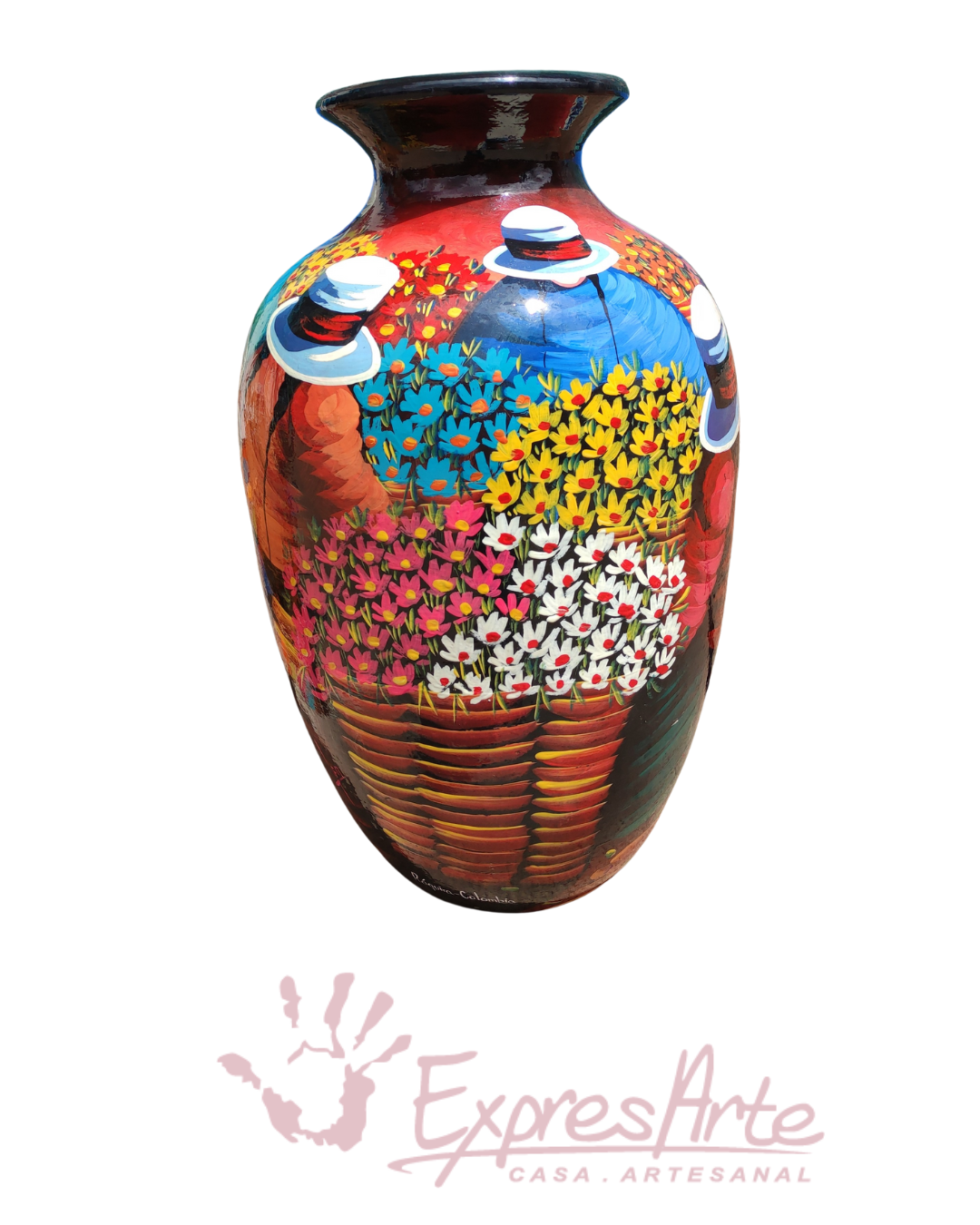 JARRON PINTADO A MANO