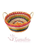 CANASTO EN ESPARTO CON DOS MANIJAS