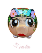 ALCANCIA DECORADA FRIDA KHALO 18 cm.