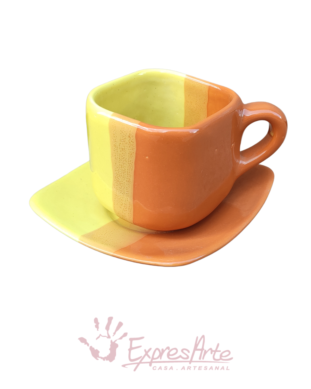 Pocillo tintero con plato - Colección Verano