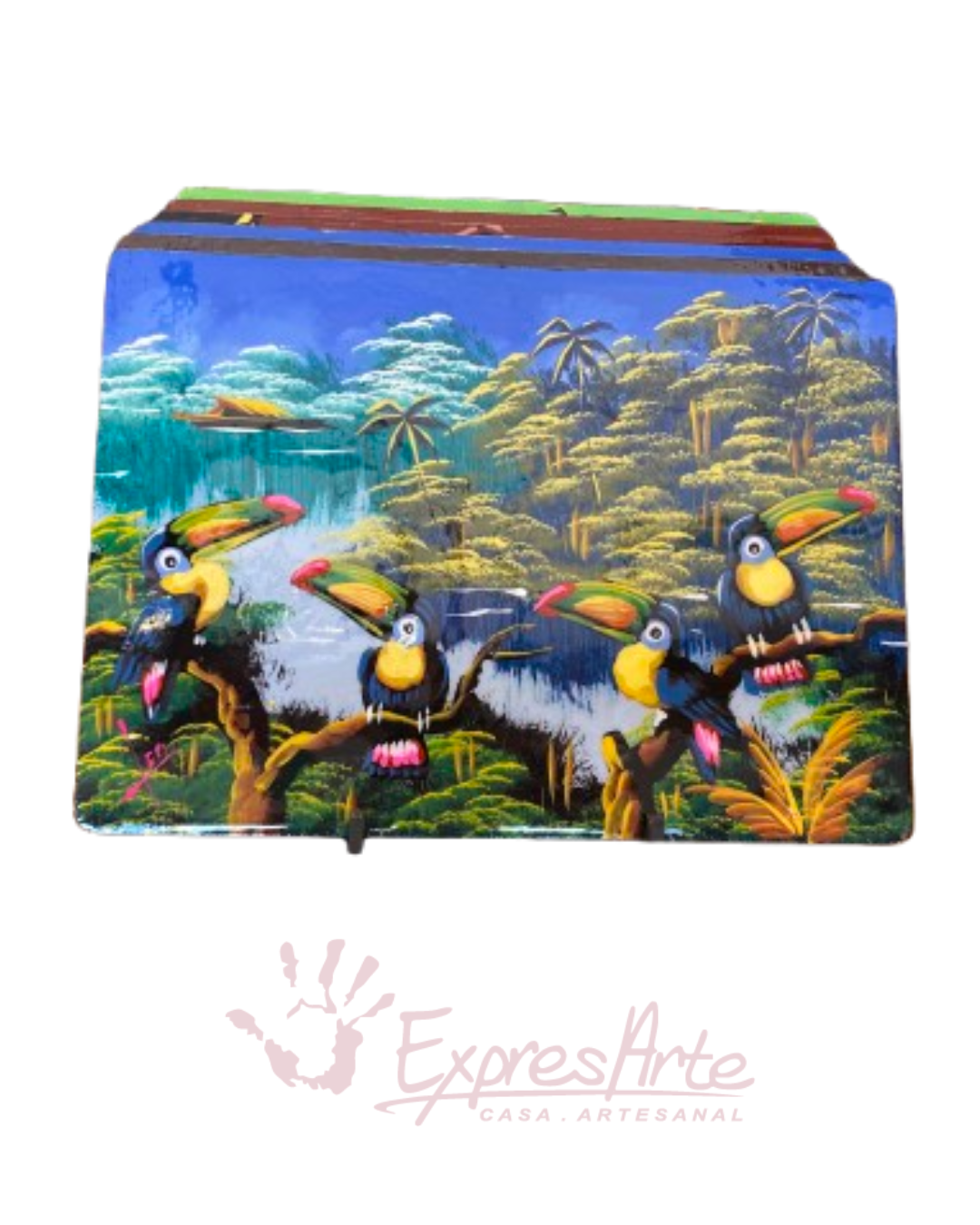 JUEGO DE 6 INDIVIDUALES PINTADOS A MANO