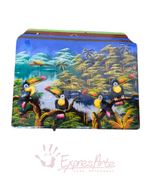 JUEGO DE 6 INDIVIDUALES PINTADOS A MANO