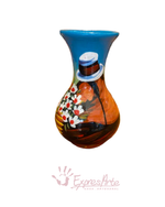 JARRON PEQUENO DECORADO A MANO15 cm.