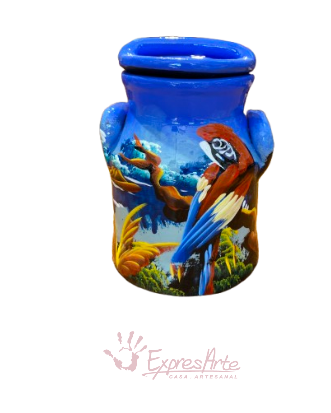 CANTINA PINTADA A MANO15 cm.