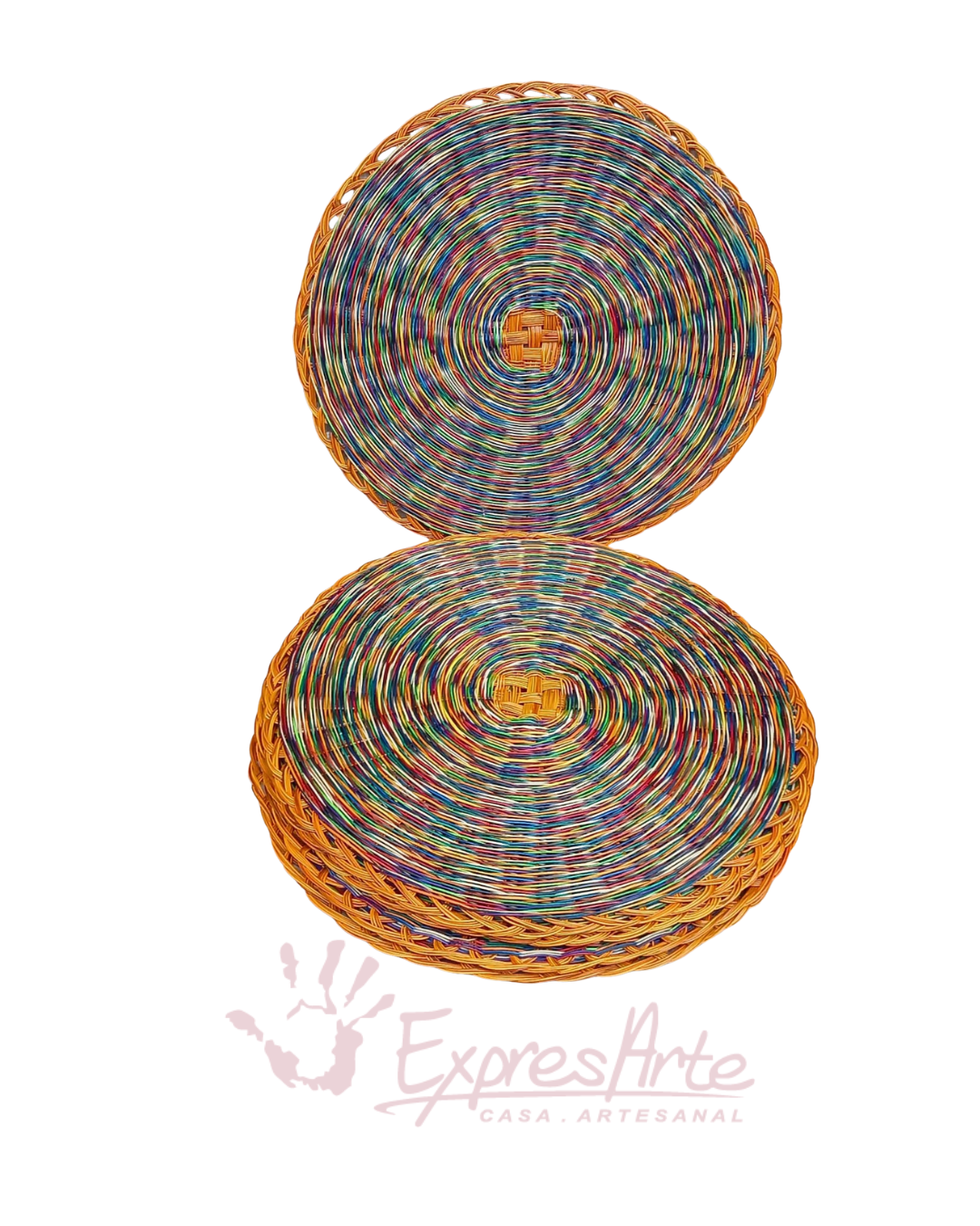 JUEGO DE 6 INDIVIDUALES REDONDOS EN ESPARTO