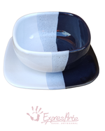 Taza y plato - Colección Eclipse