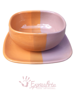 Taza y plato - Colección Raices