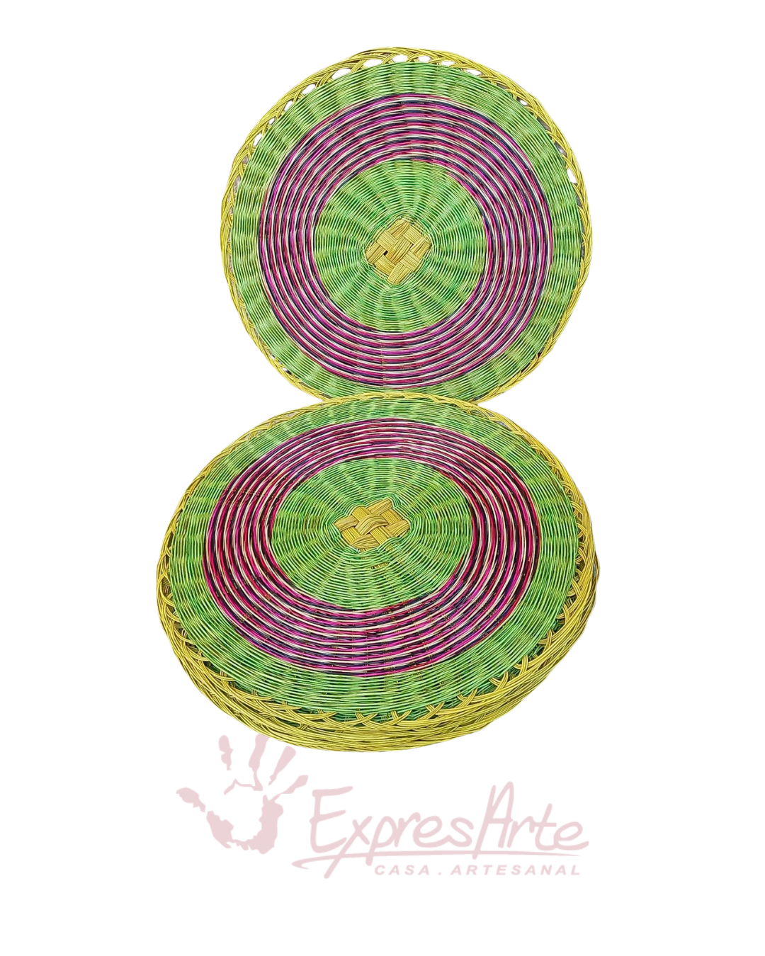 JUEGO DE 6 INDIVIDUALES REDONDOS EN ESPARTO