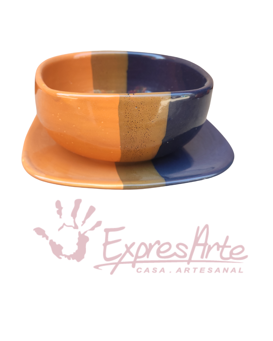 TAZA Y PLATO COLECCION ATARDECER