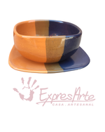 TAZA Y PLATO COLECCION ATARDECER